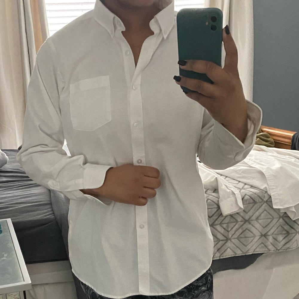 Oxford Collared White Button Down Shirt (2 for 1)